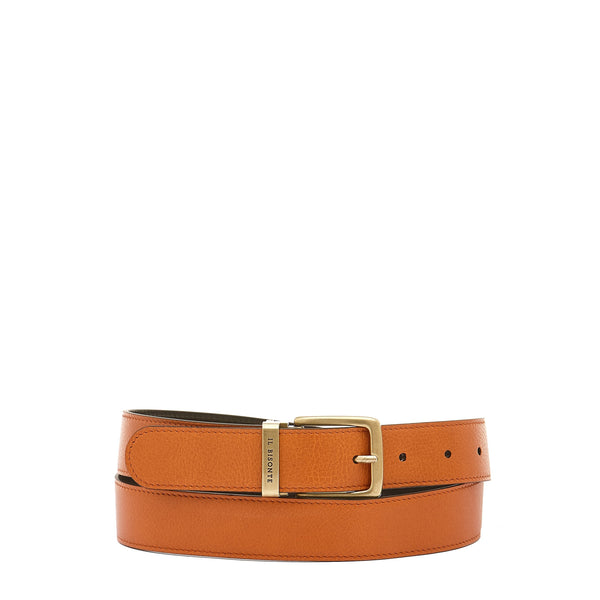 Esperia | Women's belt in leather color caramel