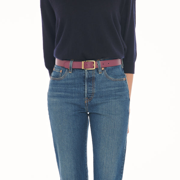 Esperia | Women's belt in leather color caramel