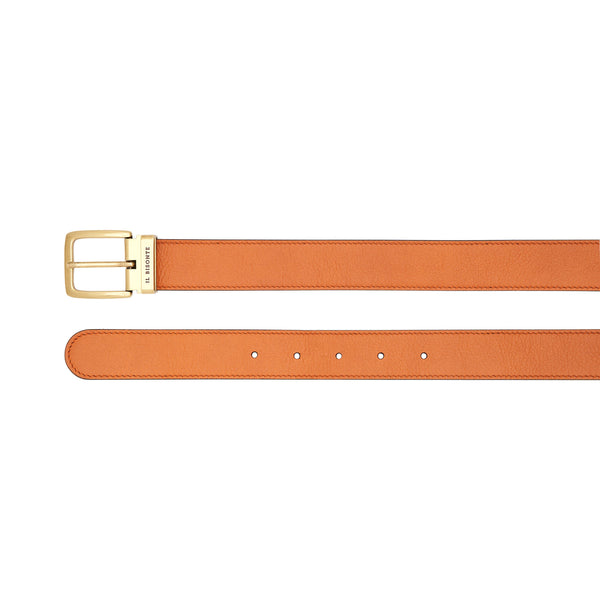 Esperia | Women's belt in leather color caramel