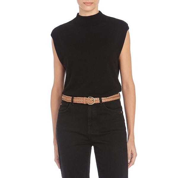 Nina | Ceinture pour femme en cuir couleur chocolat