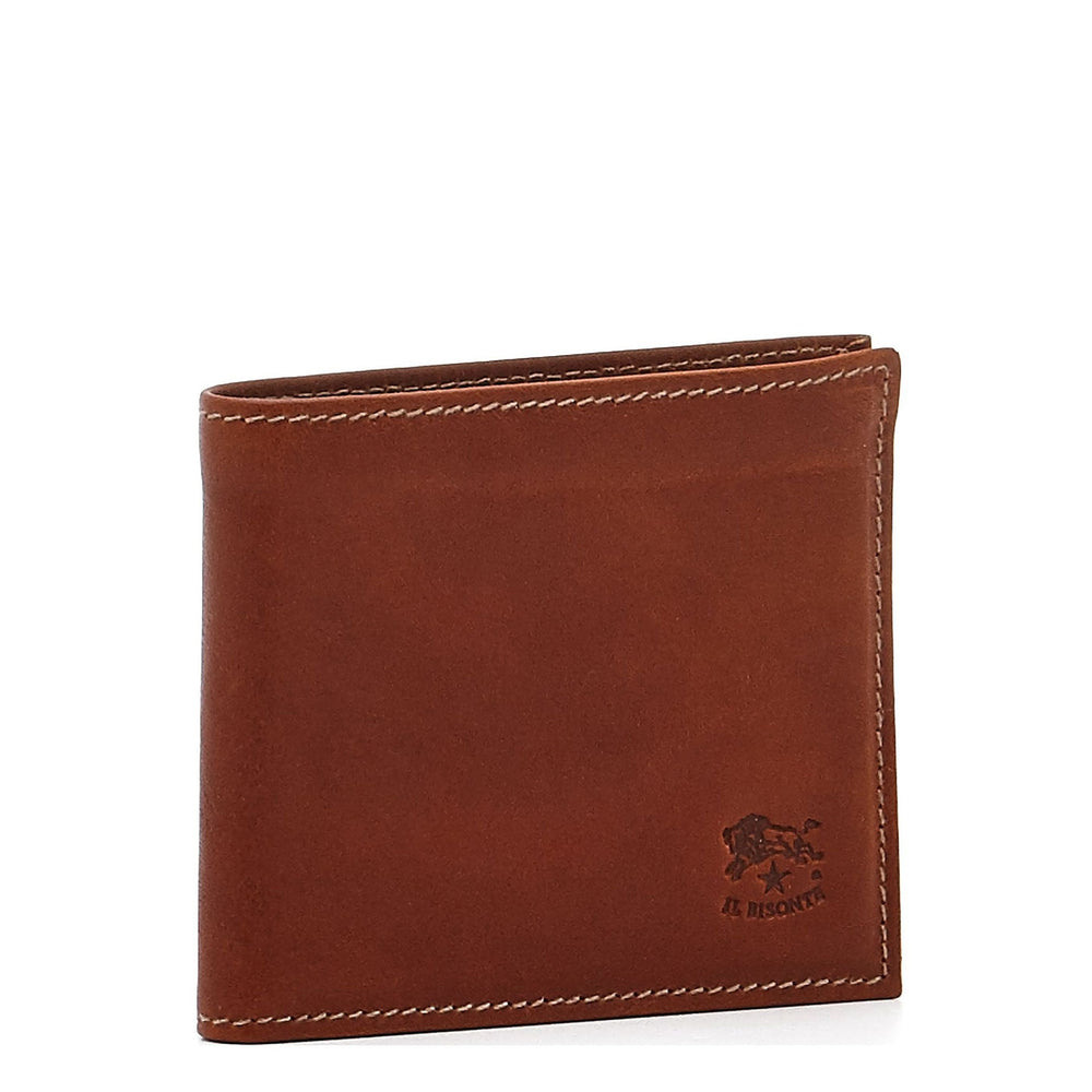 Feniglia | Men's bi-fold wallet in vintage leather color sepia