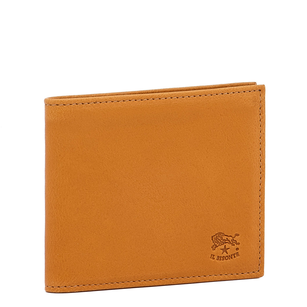 Feniglia | Men's bi-fold wallet in vintage leather color natural