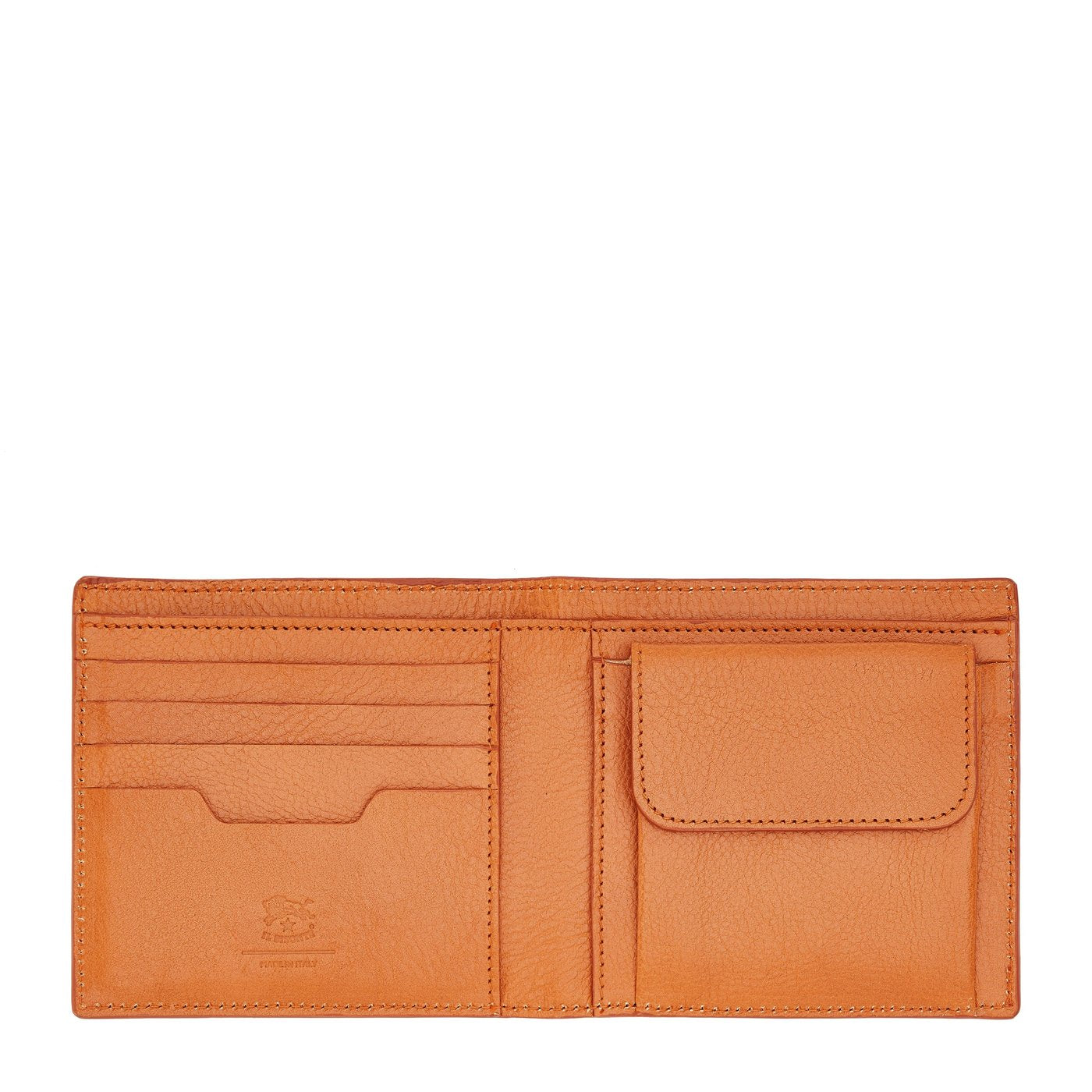 Cestello | Men's bi-fold wallet in leather color caramel