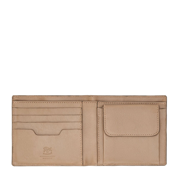 Cestello | Men's bi-fold wallet in leather color light grey