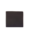 Cestello | Portefeuille à deux volets pour homme en cuir couleur noir