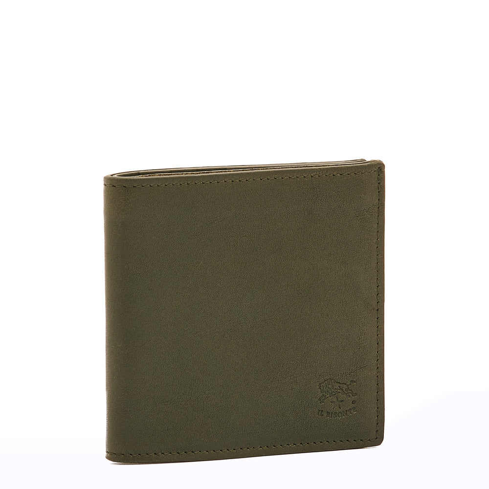 Galileo | Men's bi-fold wallet in vintage leather color forest