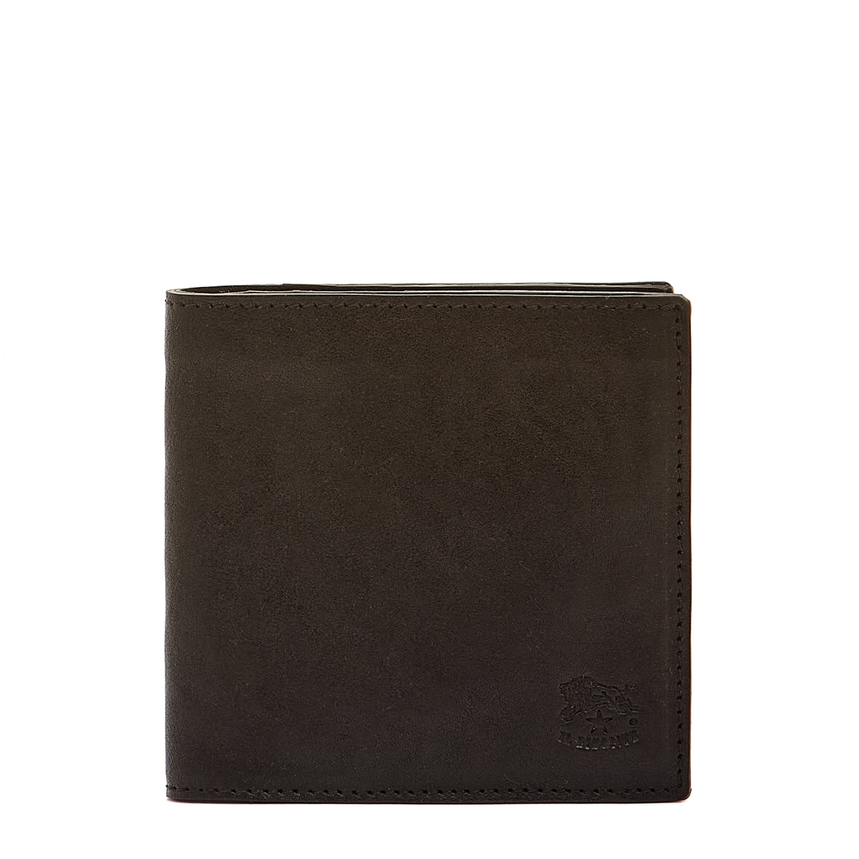 Galileo | Men's bi-fold wallet in vintage leather color black