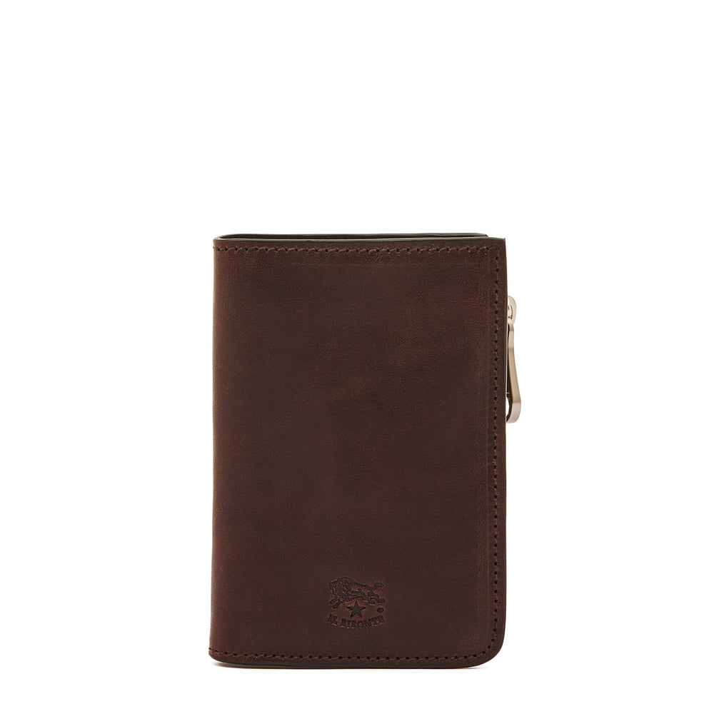 Duccio | Men's bi-fold wallet in vintage leather color coffee