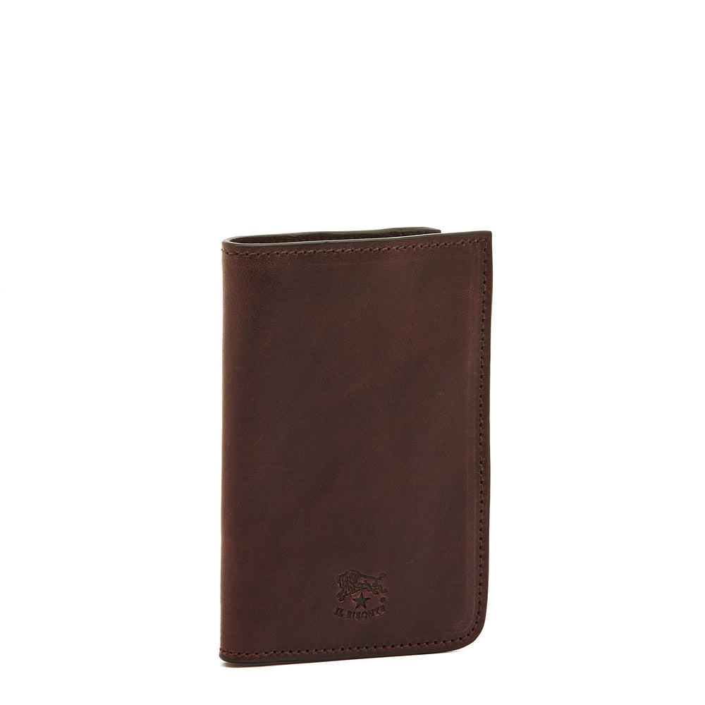 Duccio | Men's bi-fold wallet in vintage leather color coffee