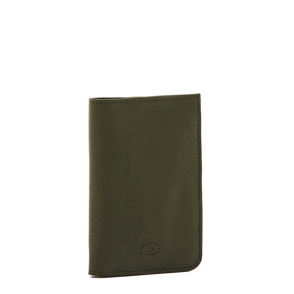 Duccio | Men's bi-fold wallet in vintage leather color forest