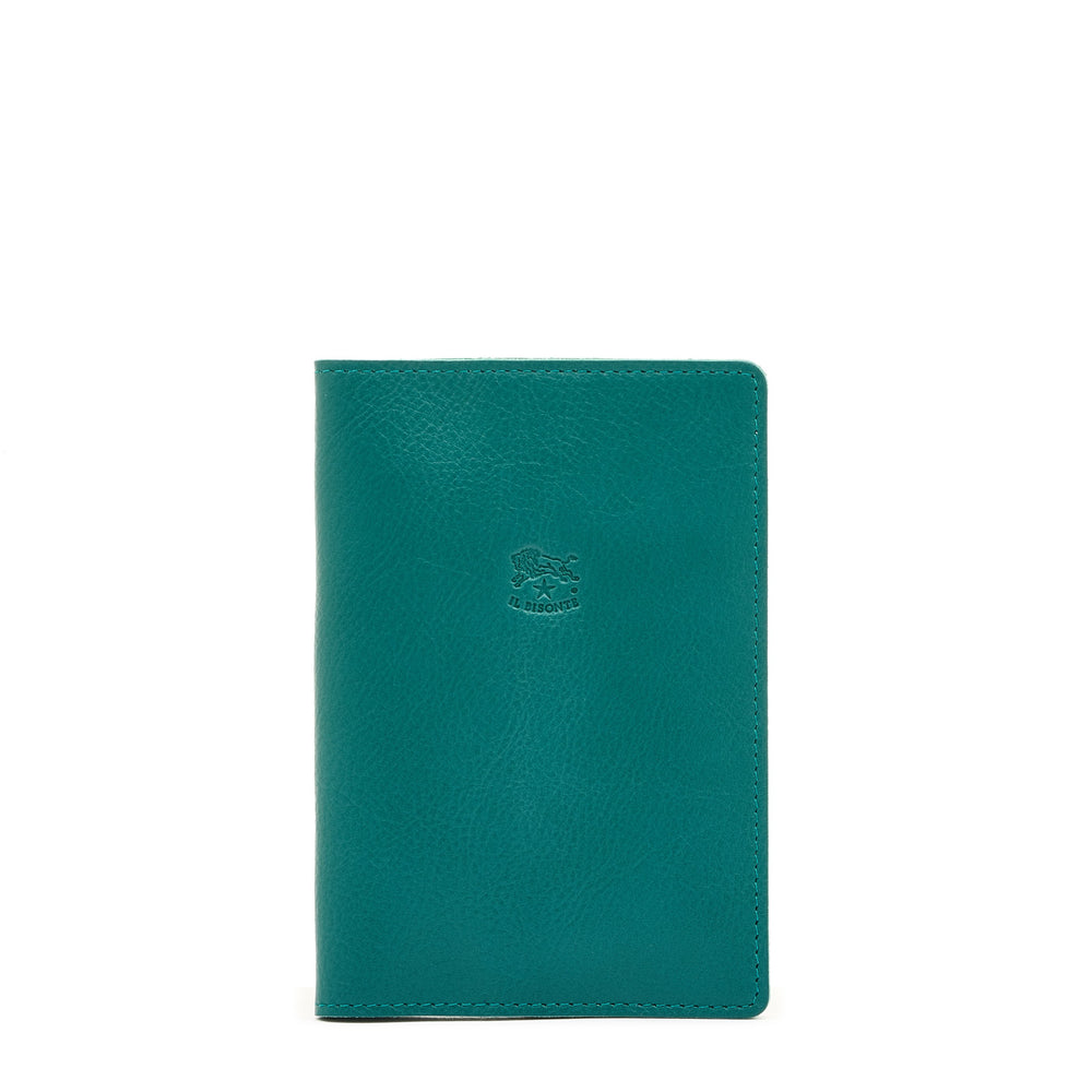 Porte passeport en cuir couleur polinesia