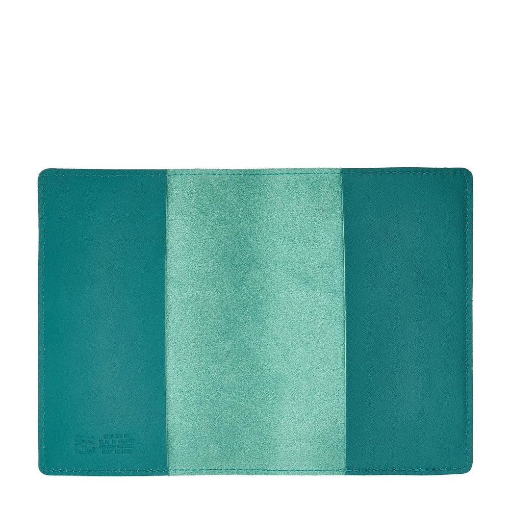 Porte passeport en cuir couleur polinesia