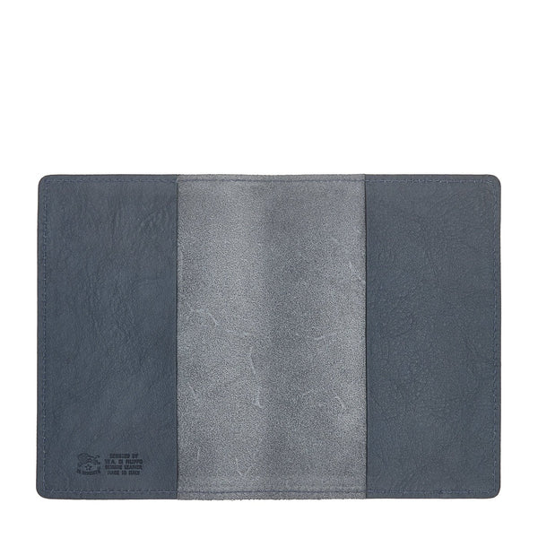Porta Passaporto in pelle colore blu