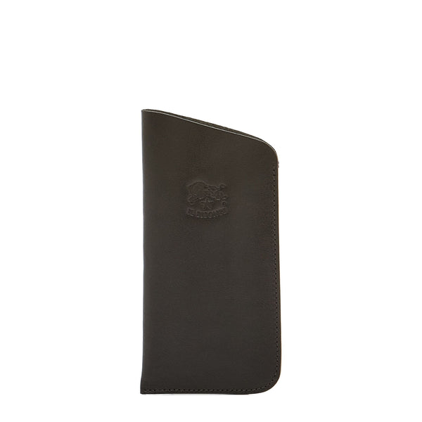 Custodia Occhiali in pelle colore nero