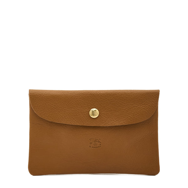 Case in leather color gianduia