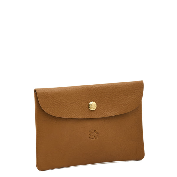 Case in leather color gianduia