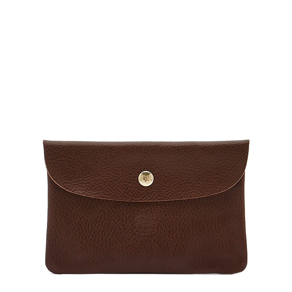 Case in leather color brown