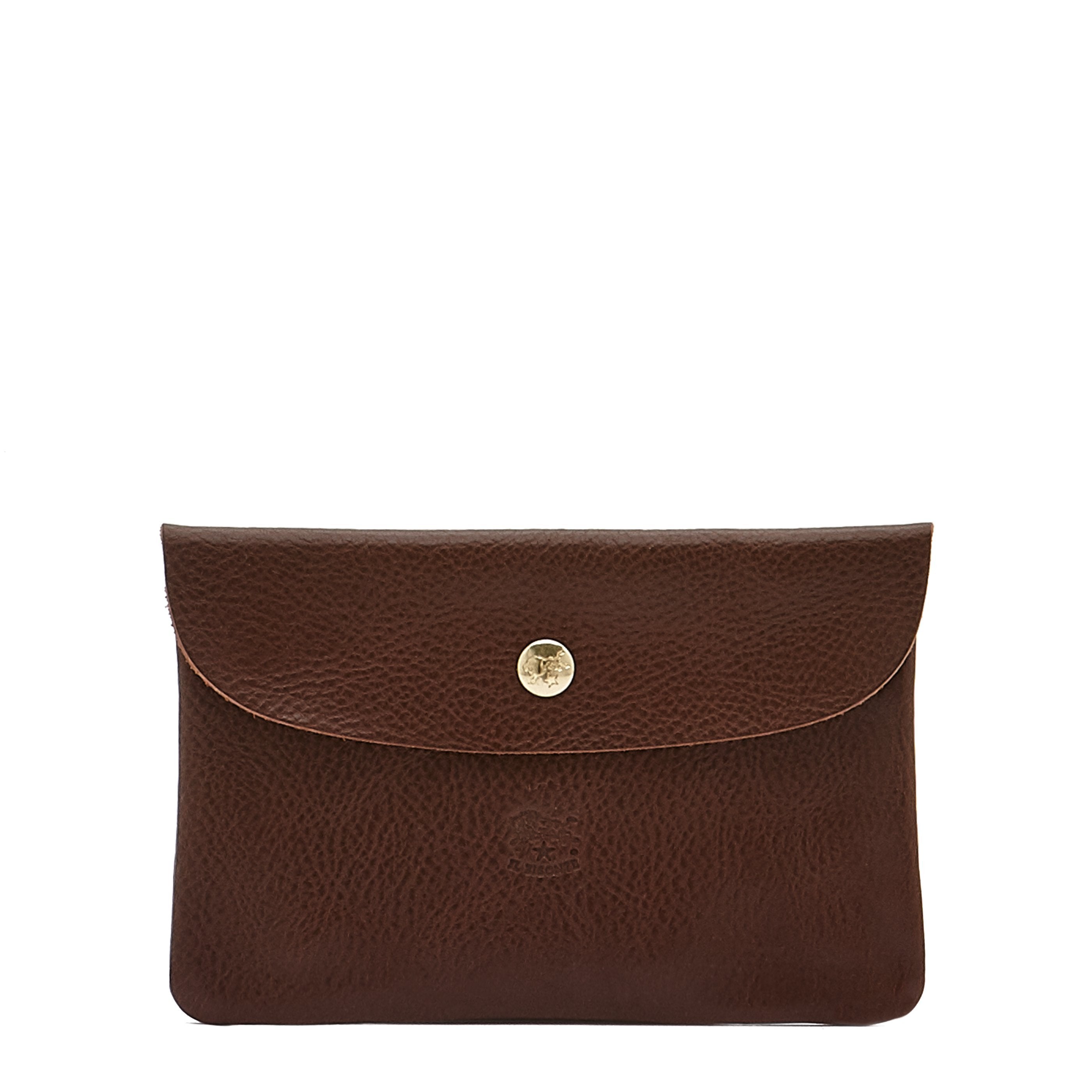 Case in leather color brown