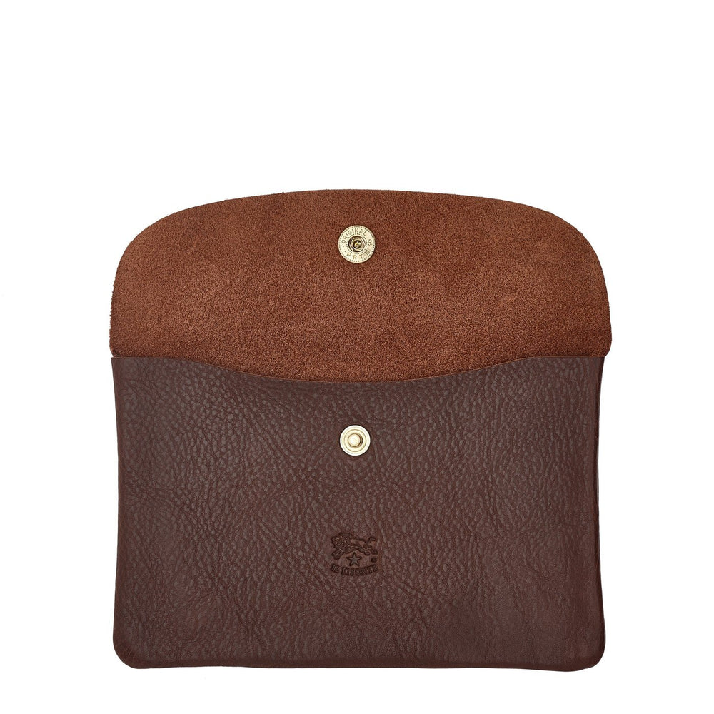 Case in leather color brown