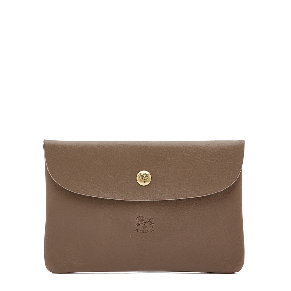 Case in calf leather color light grey