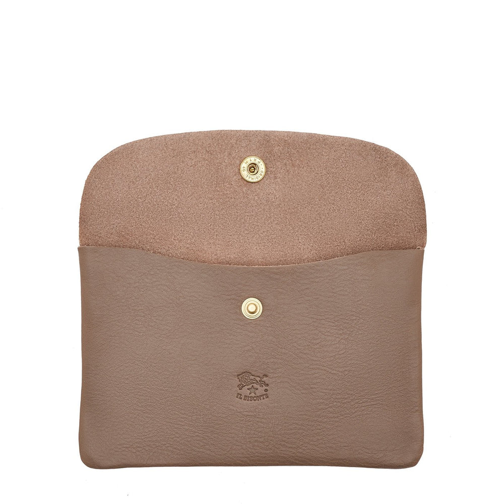 Case in calf leather color light grey