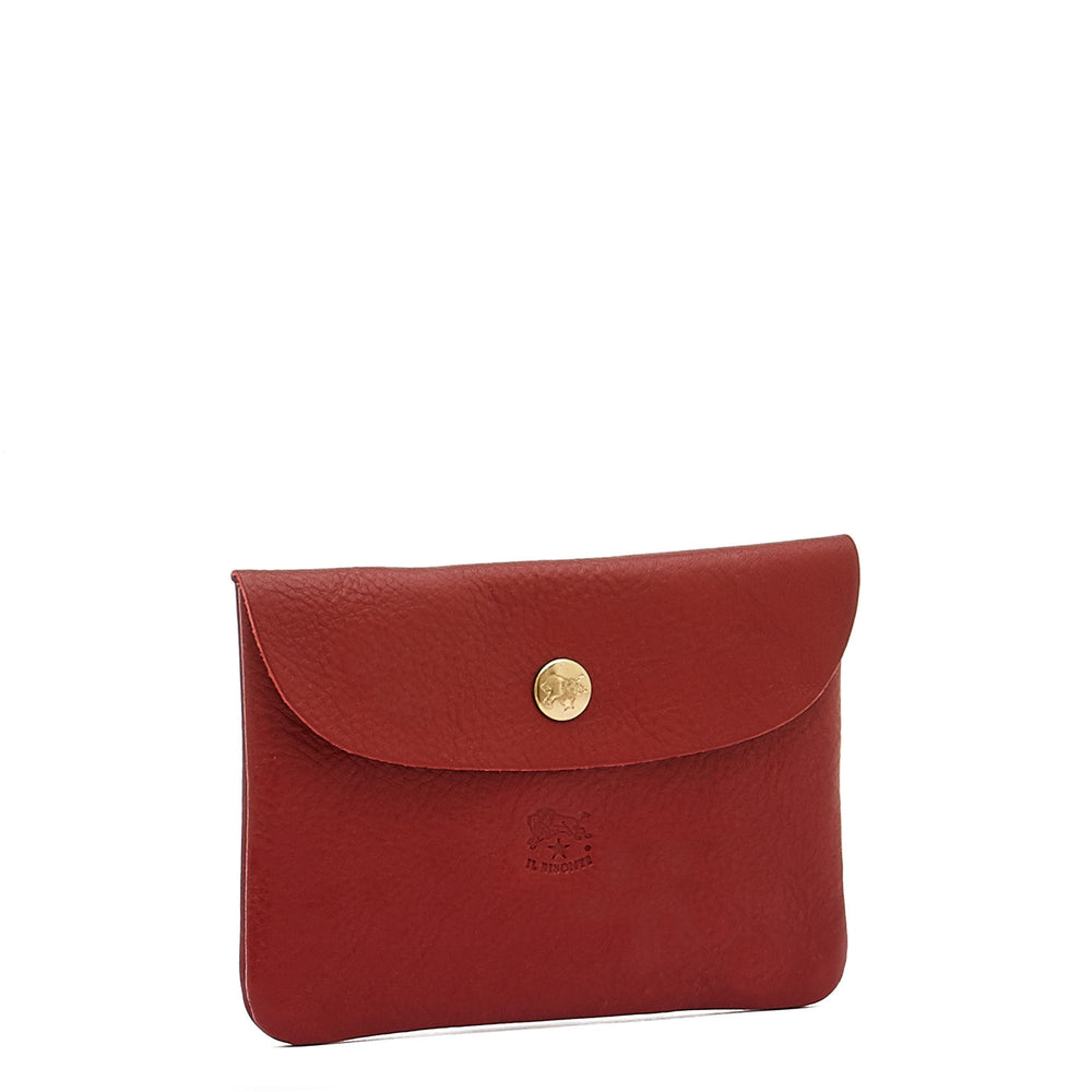 Case in leather color red