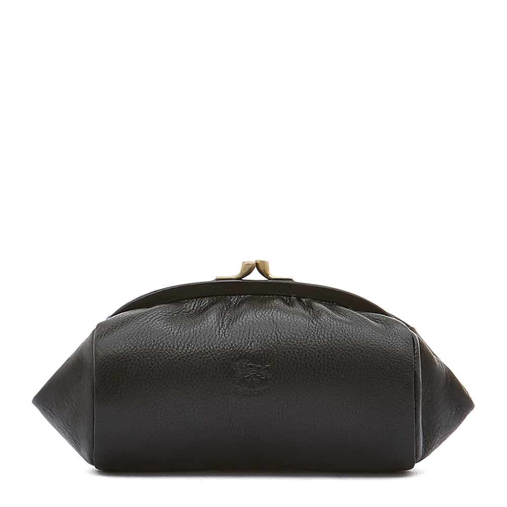 Étui pour femme en cuir couleur noir