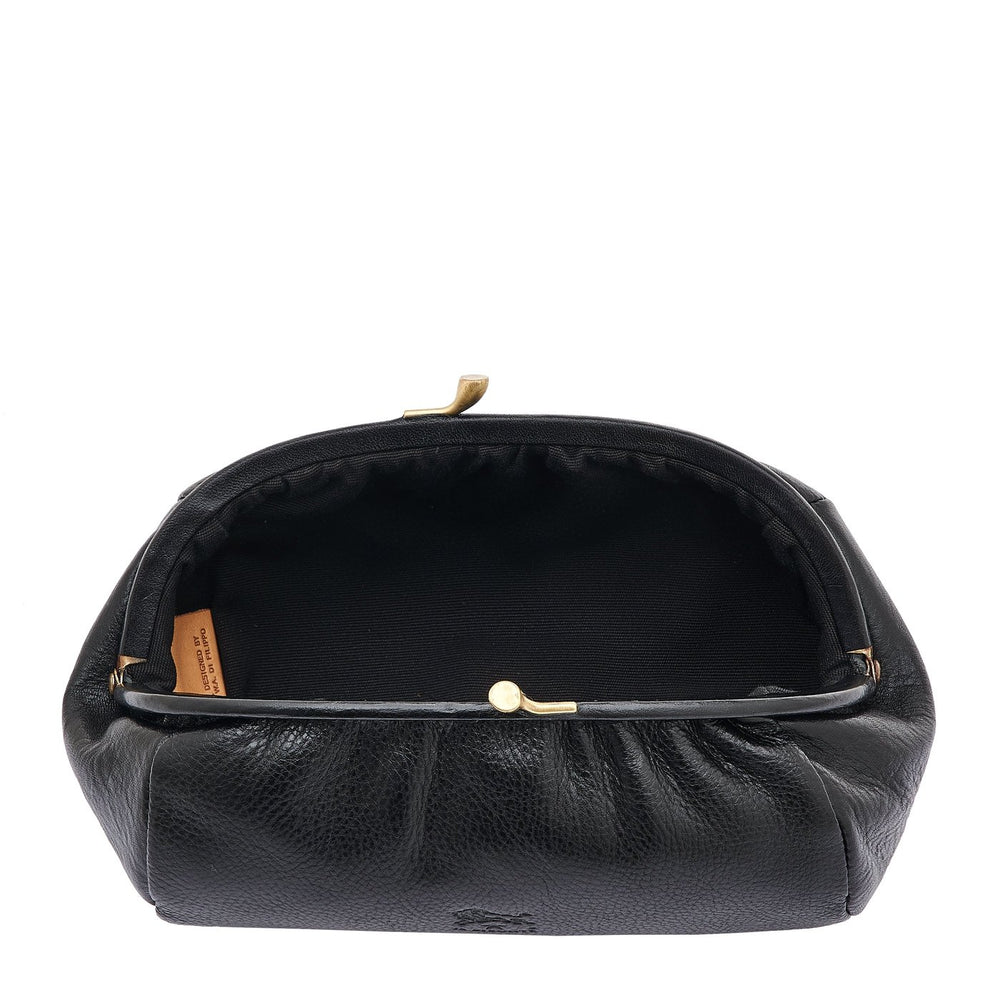 Étui pour femme en cuir couleur noir
