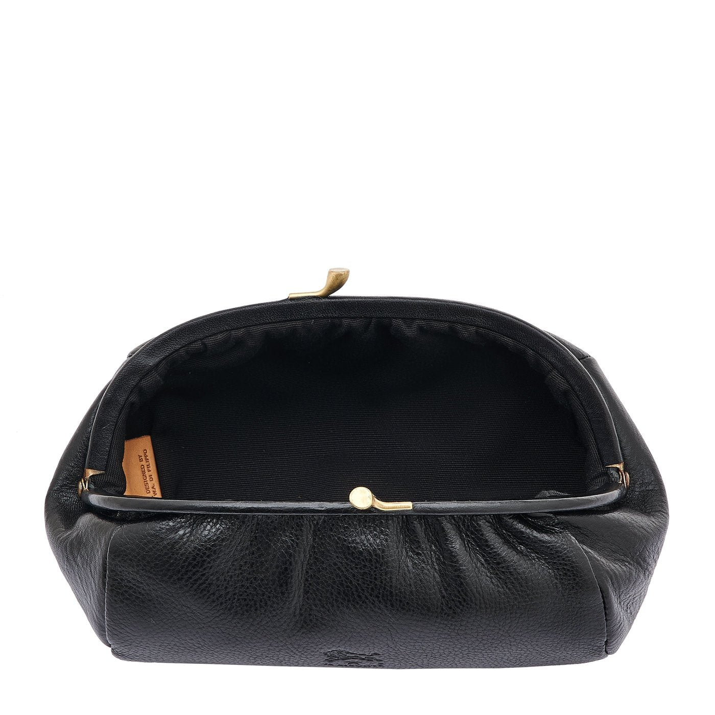Étui pour femme en cuir couleur noir