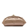 Étui pour femme en cuir métallisé couleur métallique bronze