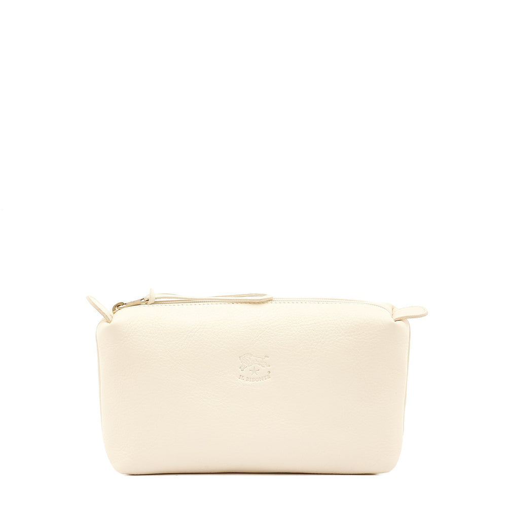 Women's case in leather color white