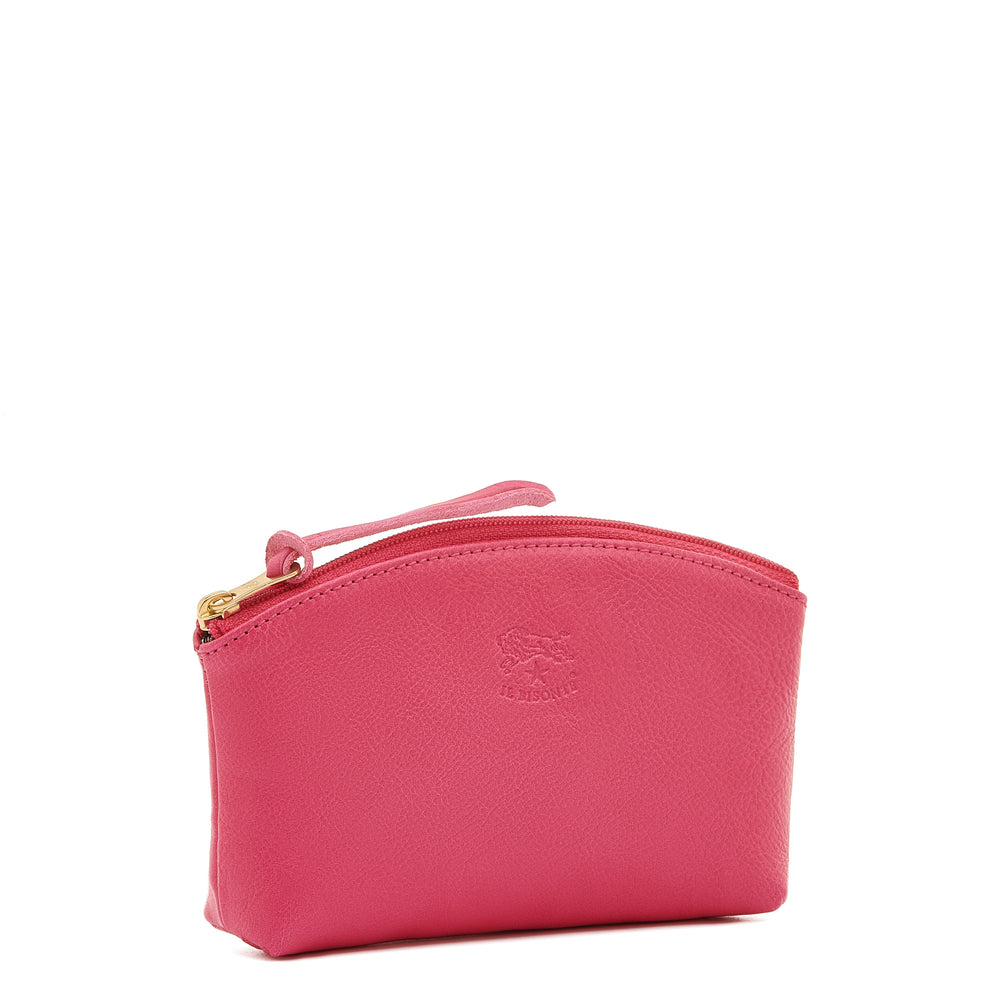 Women's case in leather color azalea