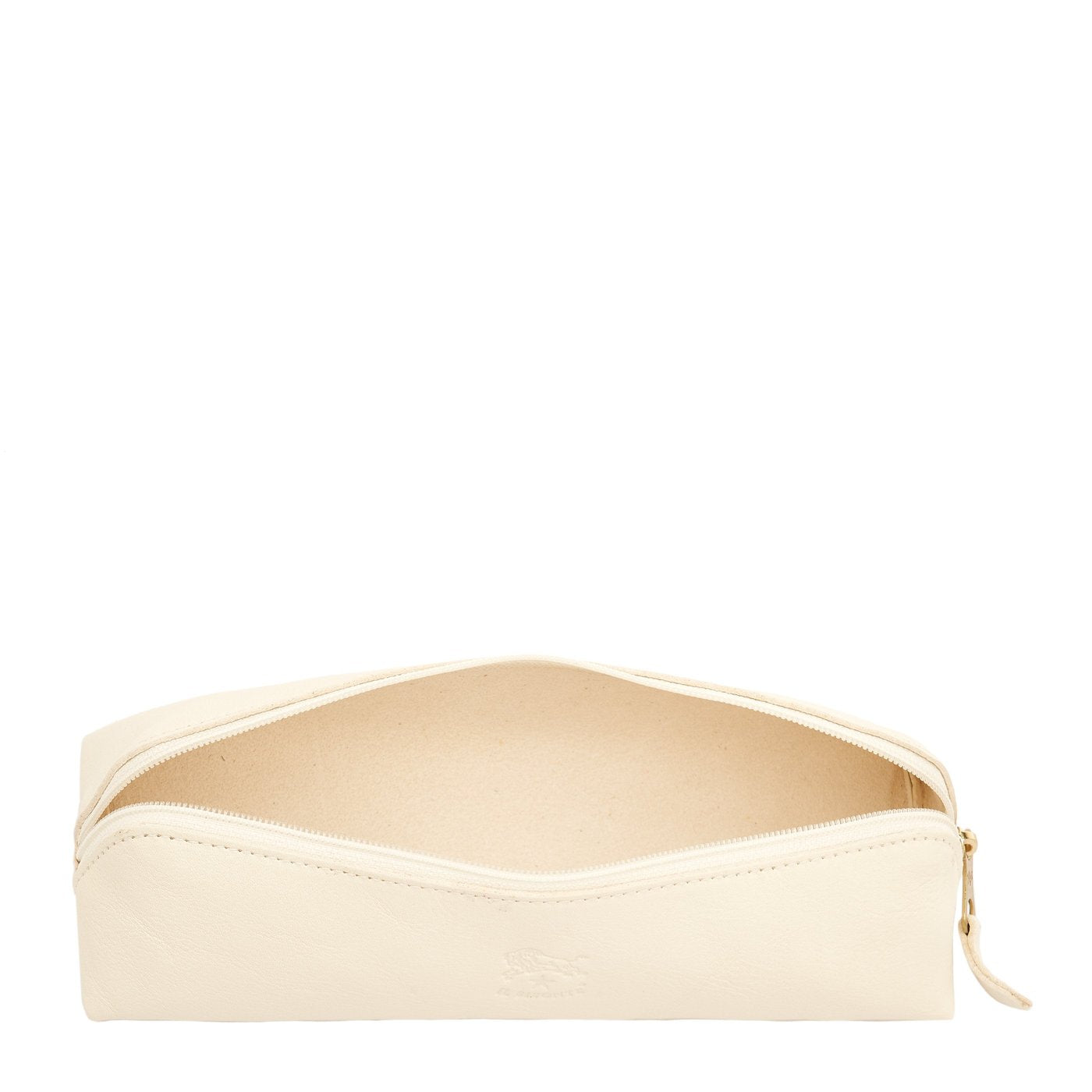 Étui pour femme en cuir couleur lait