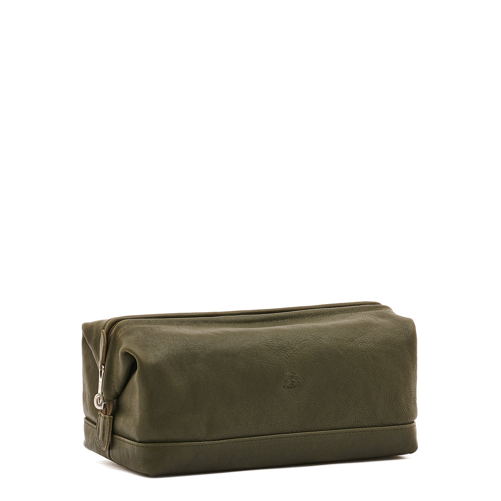 Populonia | Men's case in vintage leather color forest