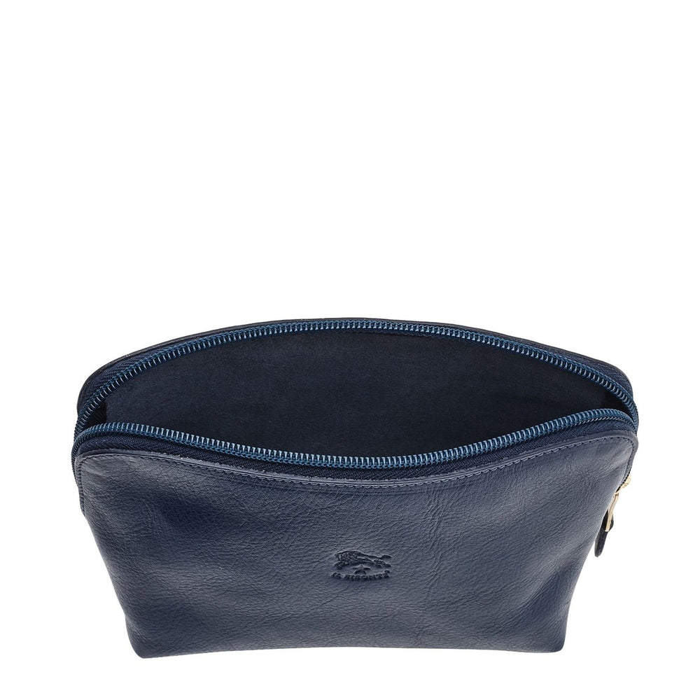 Women's case in calf leather color blue