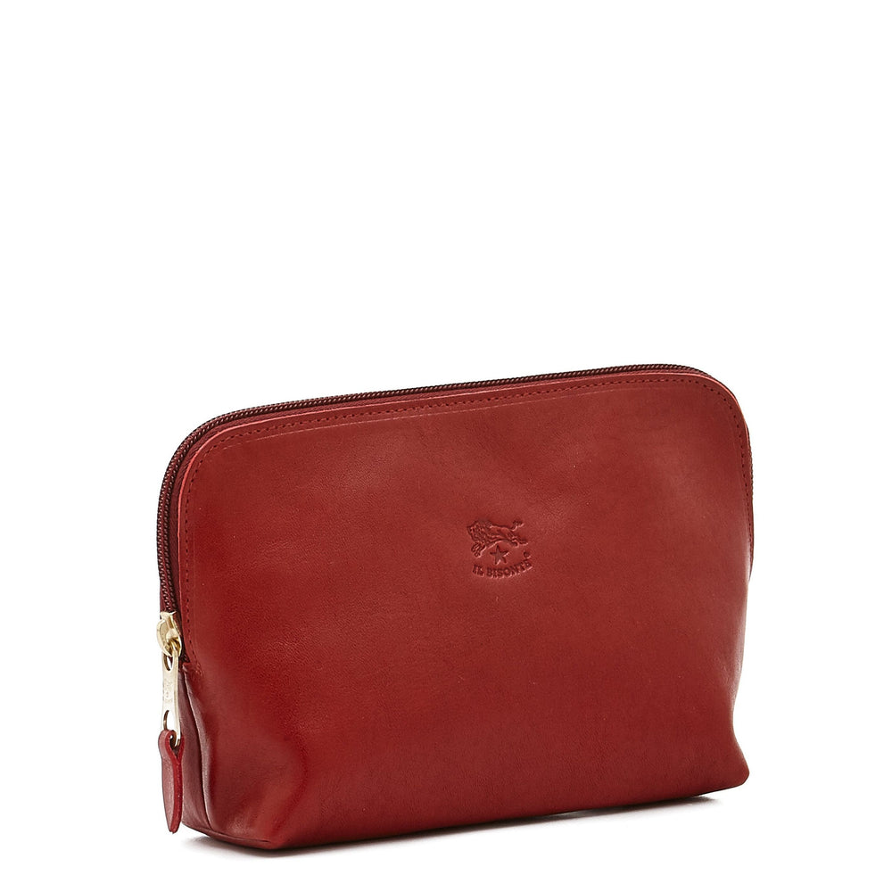 Women's case in calf leather color red