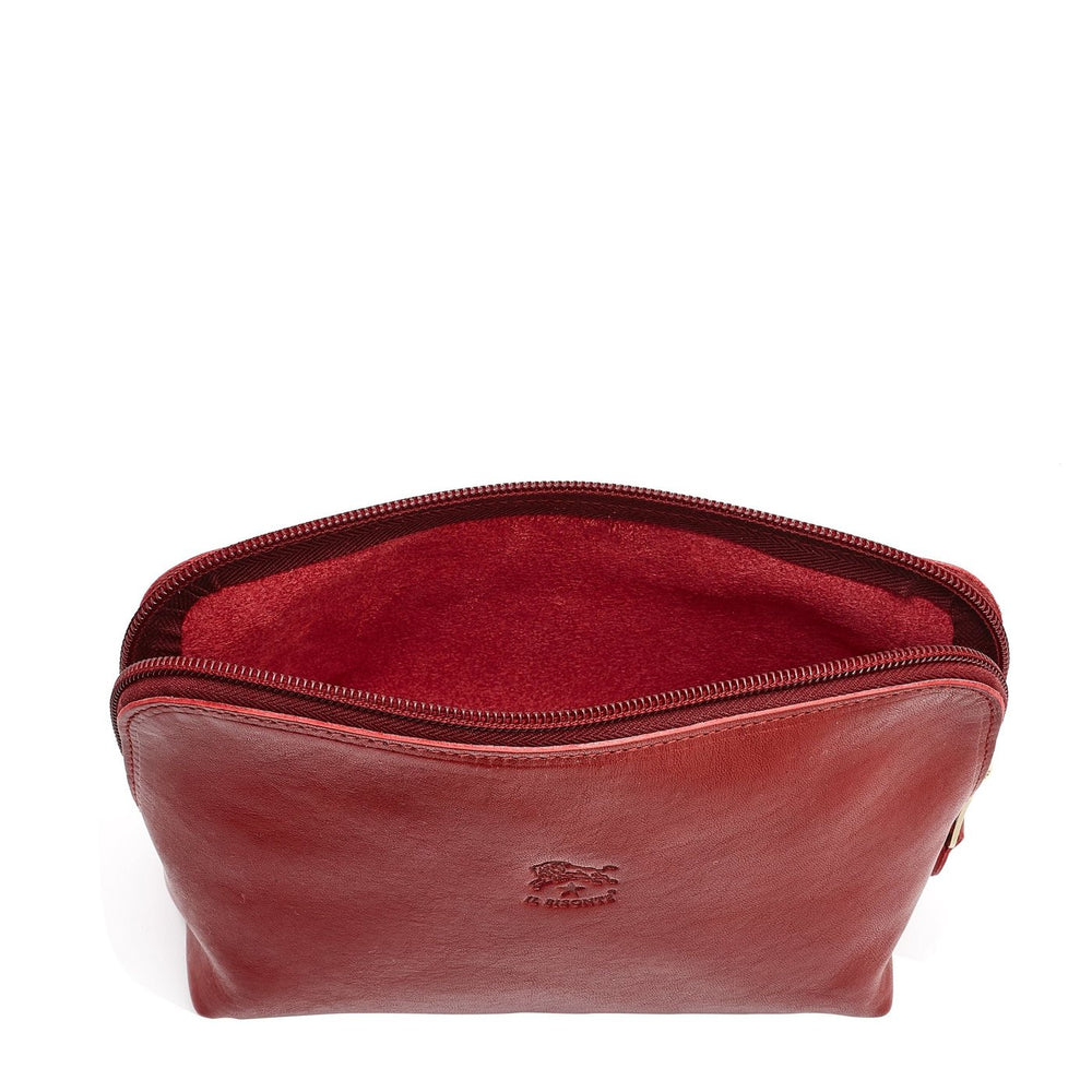 Women's case in calf leather color red