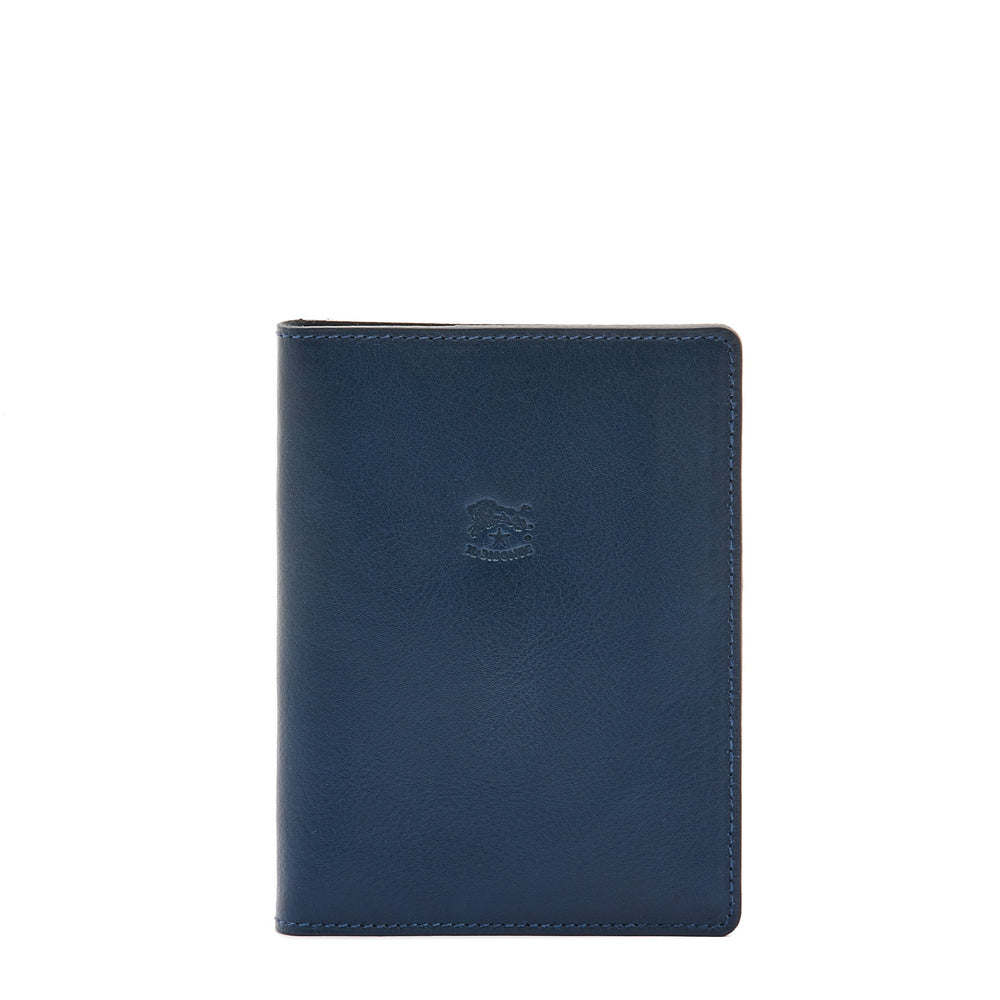 Passport holder color blue – Il Bisonte