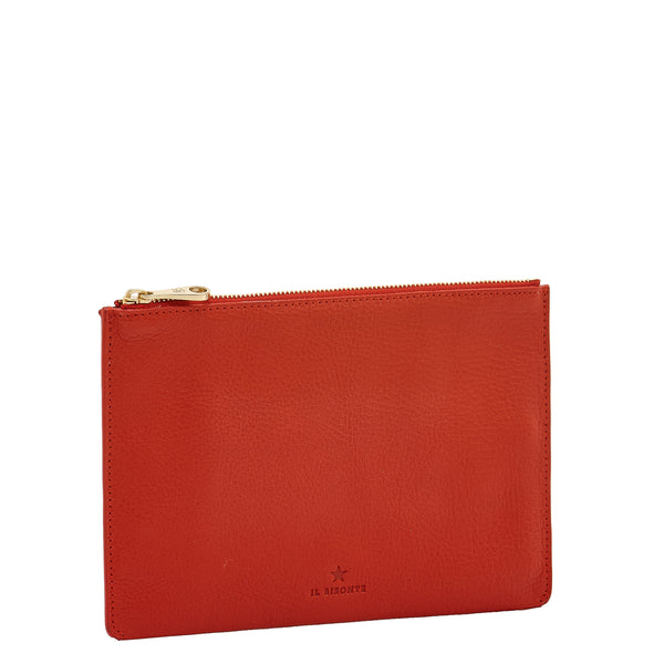Oliveta | Women's case in leather color bright red