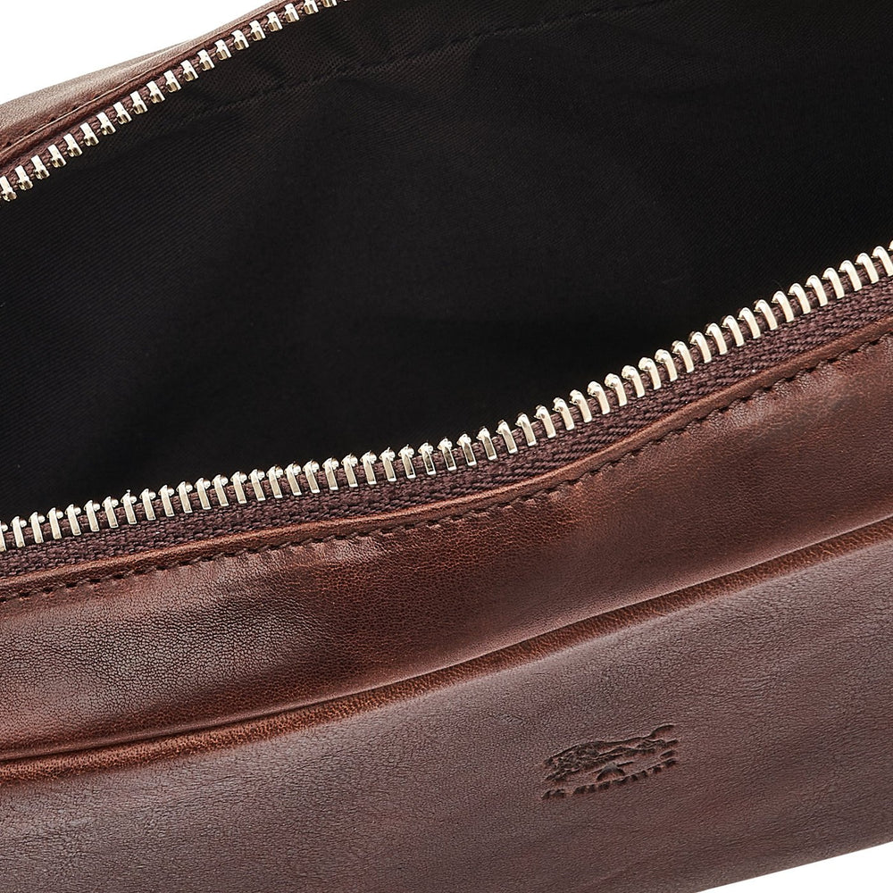 Cestello | Men's case in vintage leather color coffee