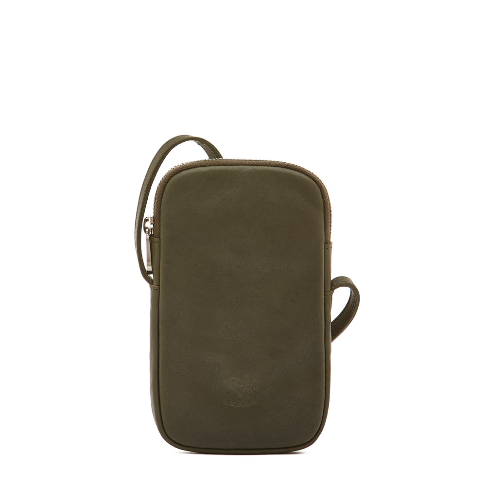 Galileo | Men's case in vintage leather color forest