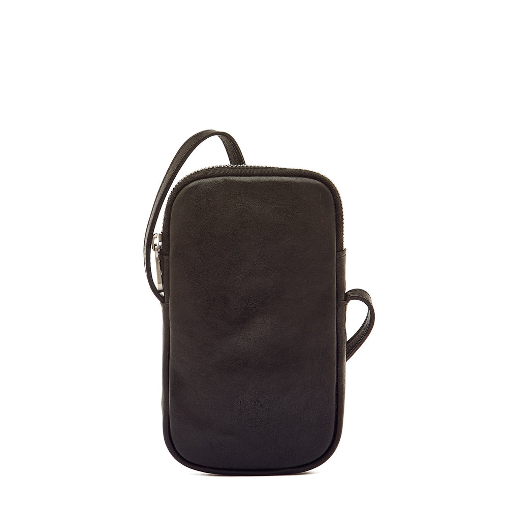 Galileo | Étui pour homme en cuir vintage couleur noir