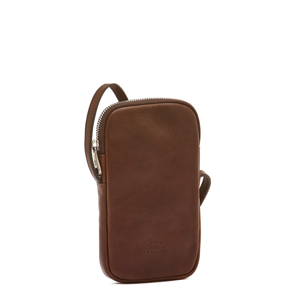 Galileo | Étui pour homme en cuir vintage couleur cafè