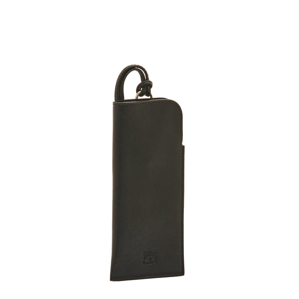 Duccio | Men's case in vintage leather color black