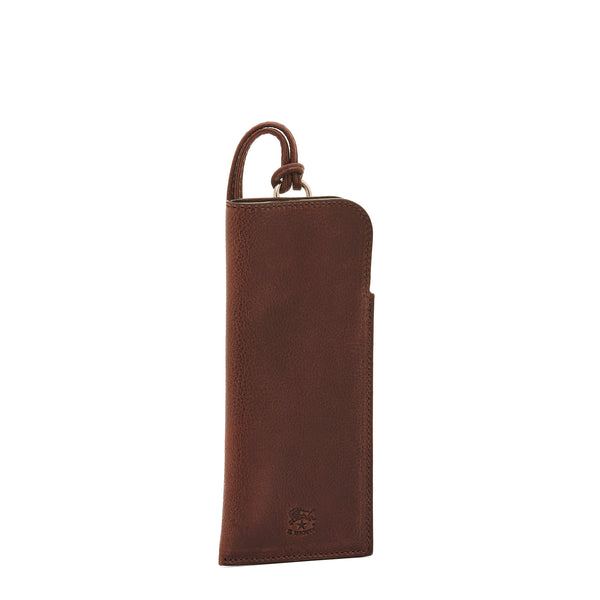 Duccio | Men's case in vintage leather color coffee