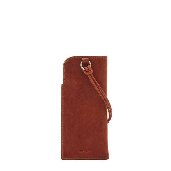 Duccio | Men's case in vintage leather color sepia