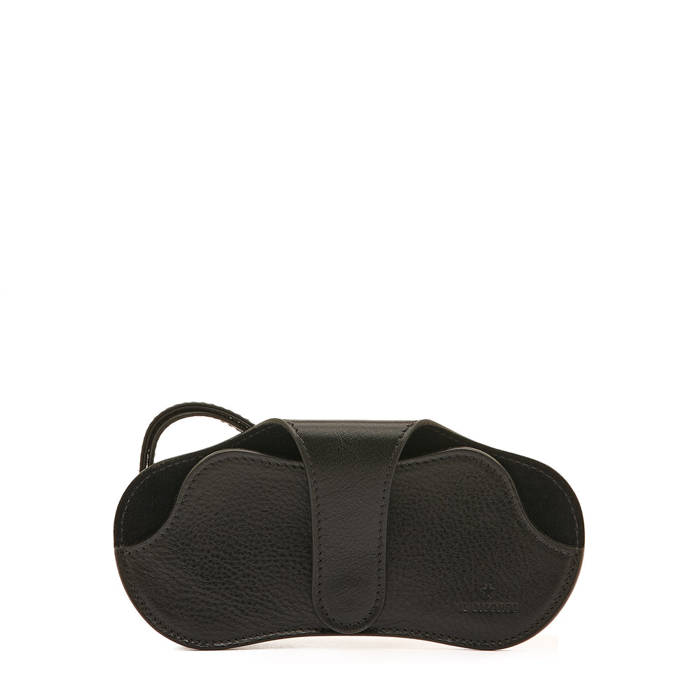 Nina | Custodia Occhiali da donna in pelle colore nero