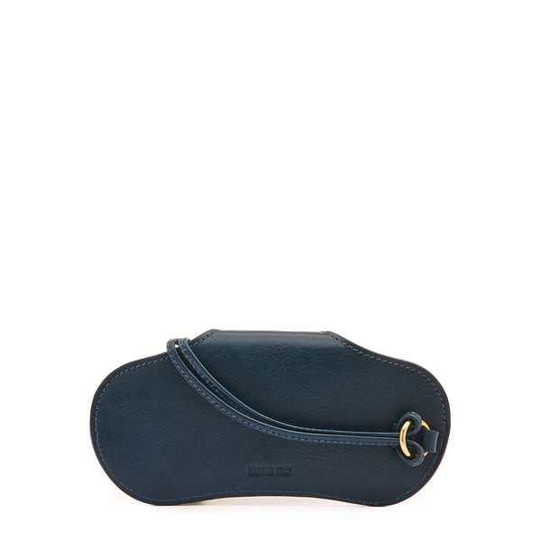 Nina | Étui pour femme en cuir couleur bleu