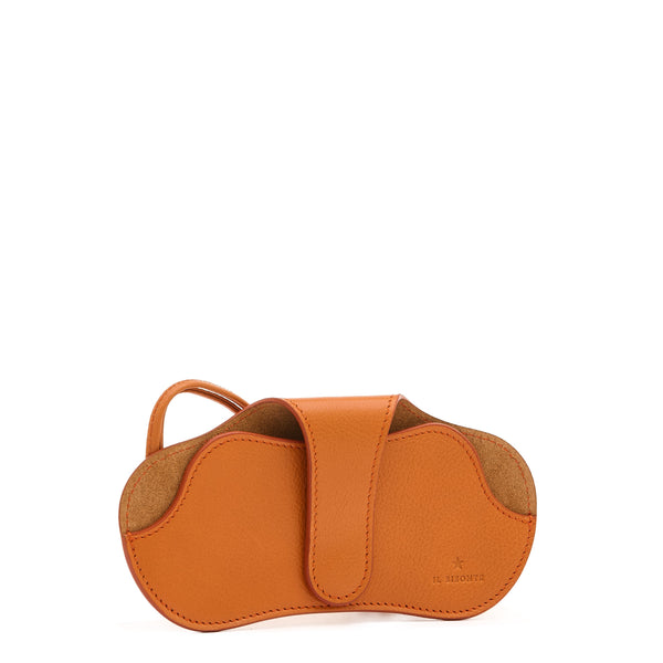 Nina | Étui pour femme en cuir couleur caramel