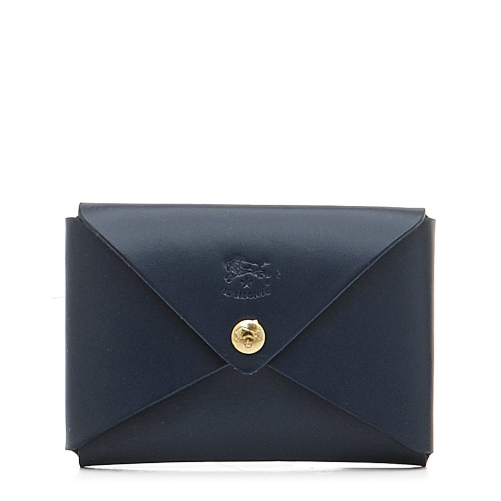 Sovana | Card case in leather color blue